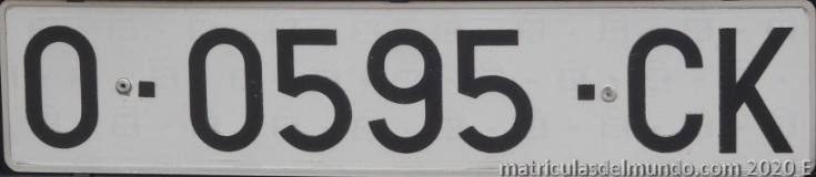Matrícula de Asturias O-CK 0595